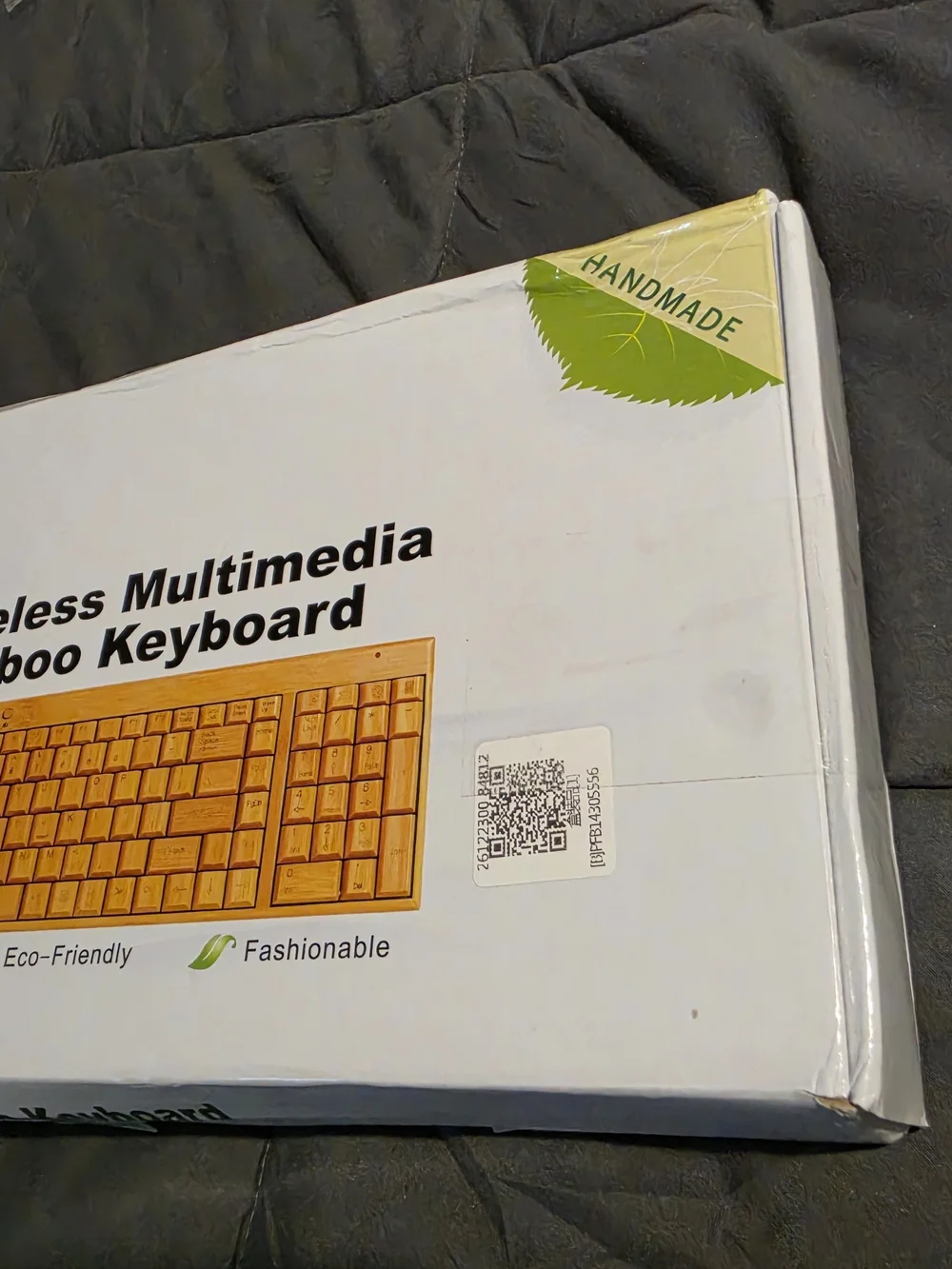 Wireless Multimedia Bamboo Keyboard - Natural Bamboo ***No Mouse**